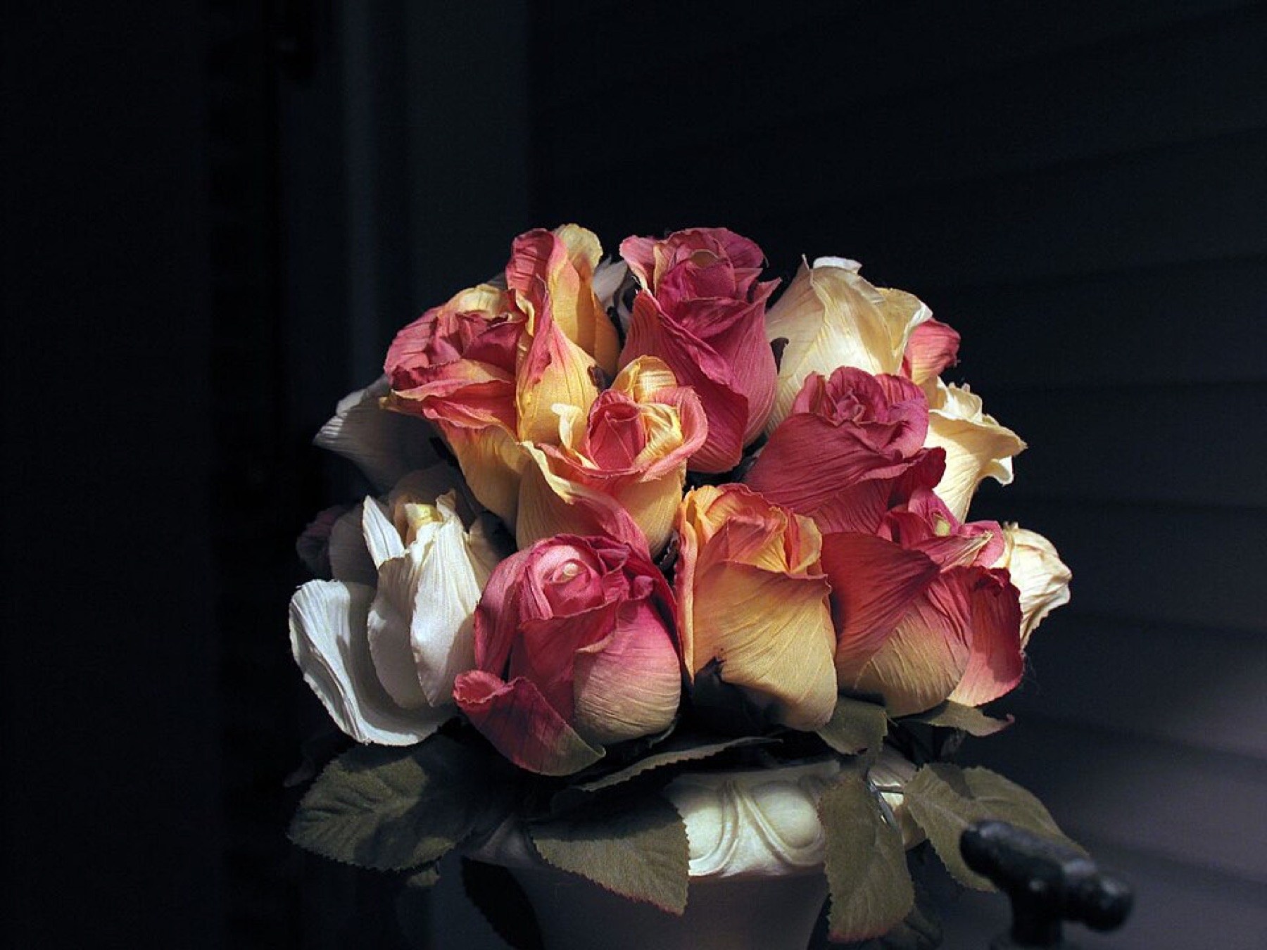 Bouquet of artificial flowers used for decor