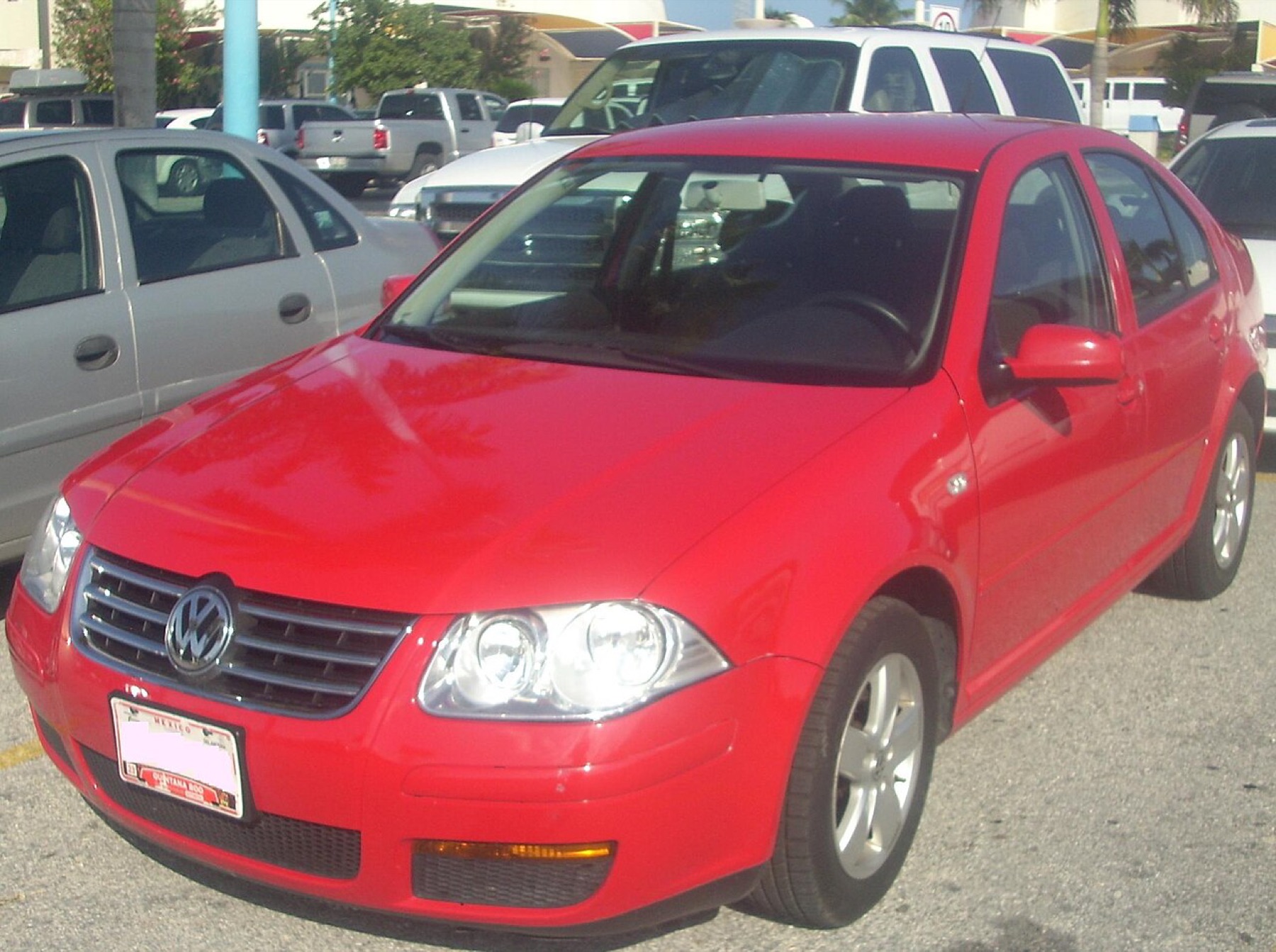 Stock MK4 Jetta front view for OEM baseline