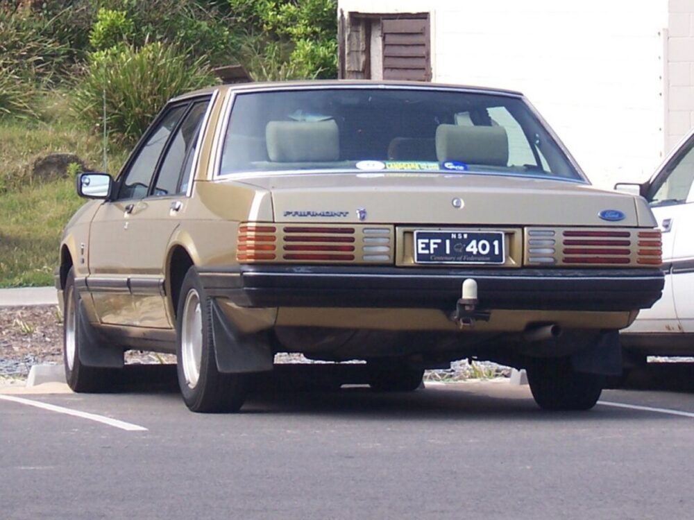 Australian Ford Fairmont Ghia sedan, a Falcon-based variant distinct from the North American Fairmont