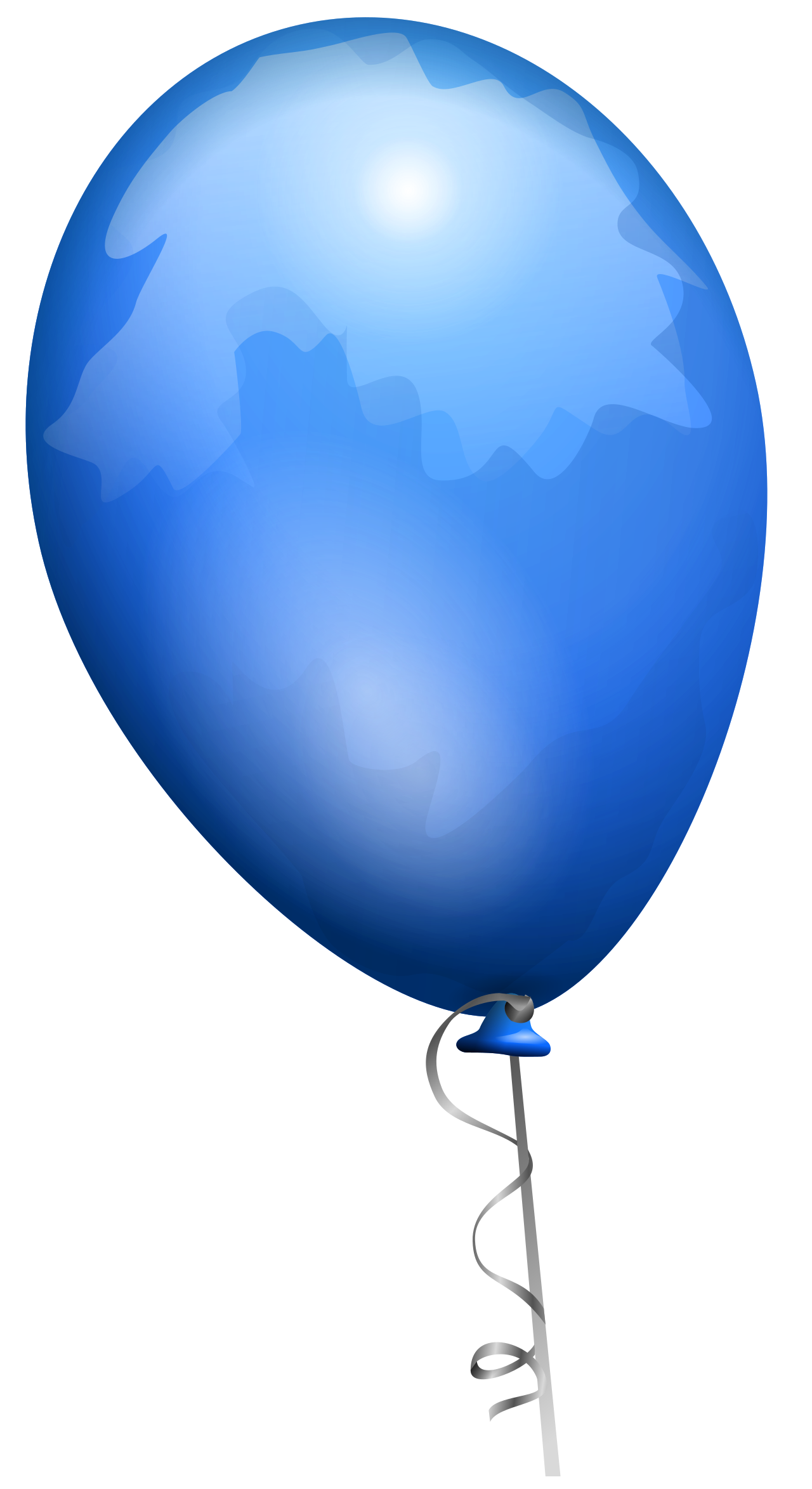 Simple blue balloon illustration used to represent blue balloon decor sourcing