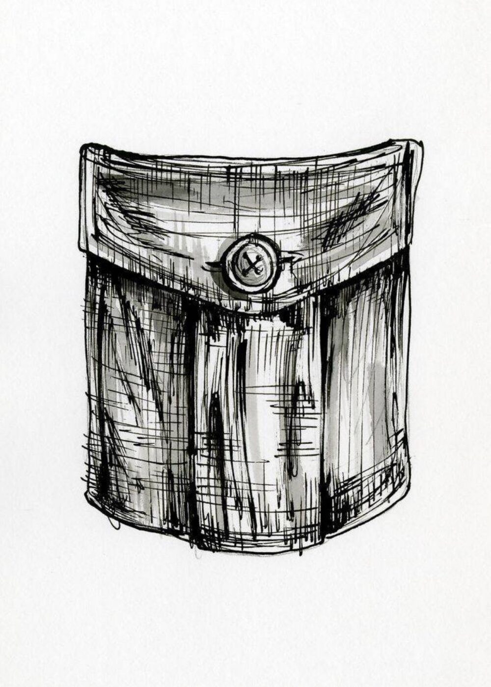 Structured handbag with visible interior pockets