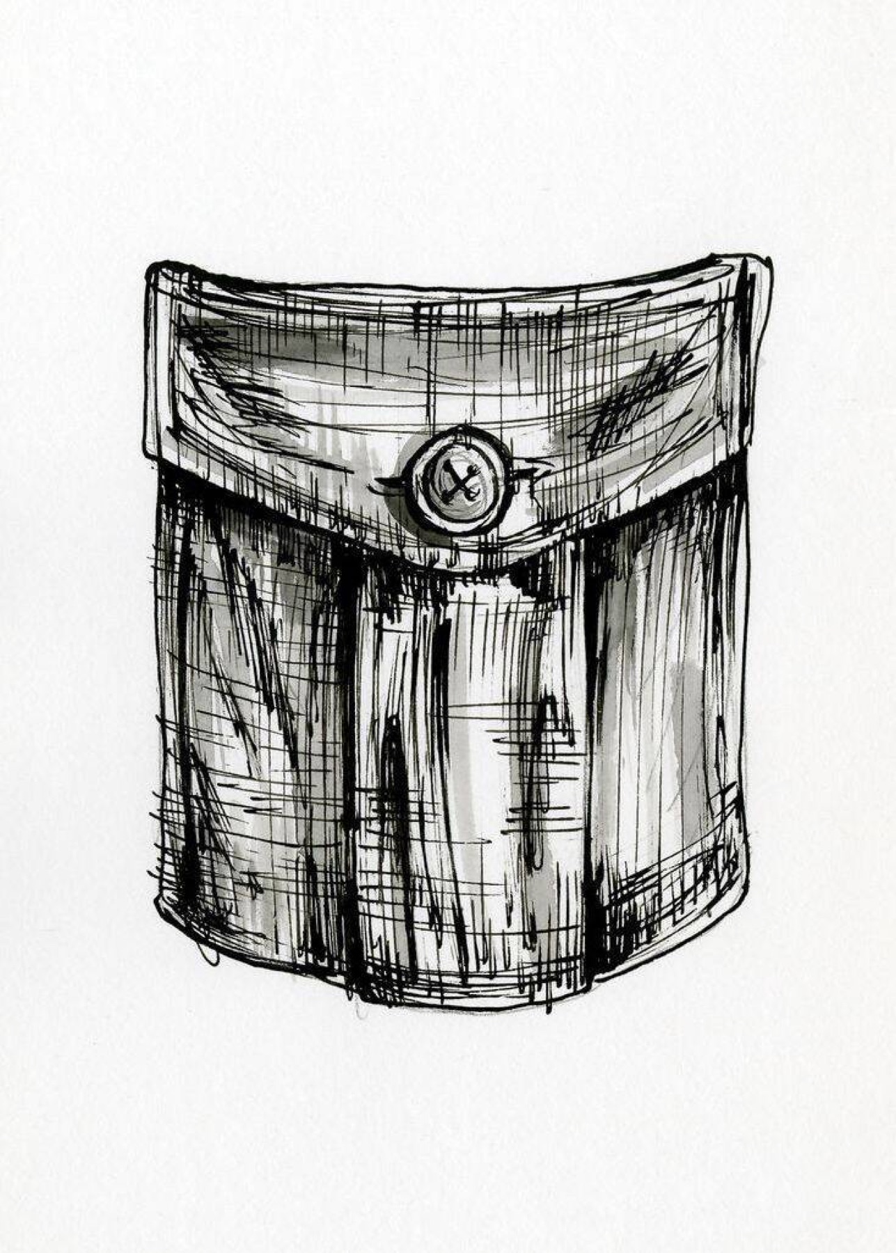 Structured handbag with visible interior pockets