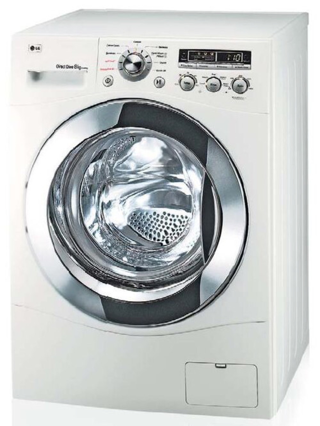 Front‑load washing machine as an example of a major home appliance with replaceable internal parts