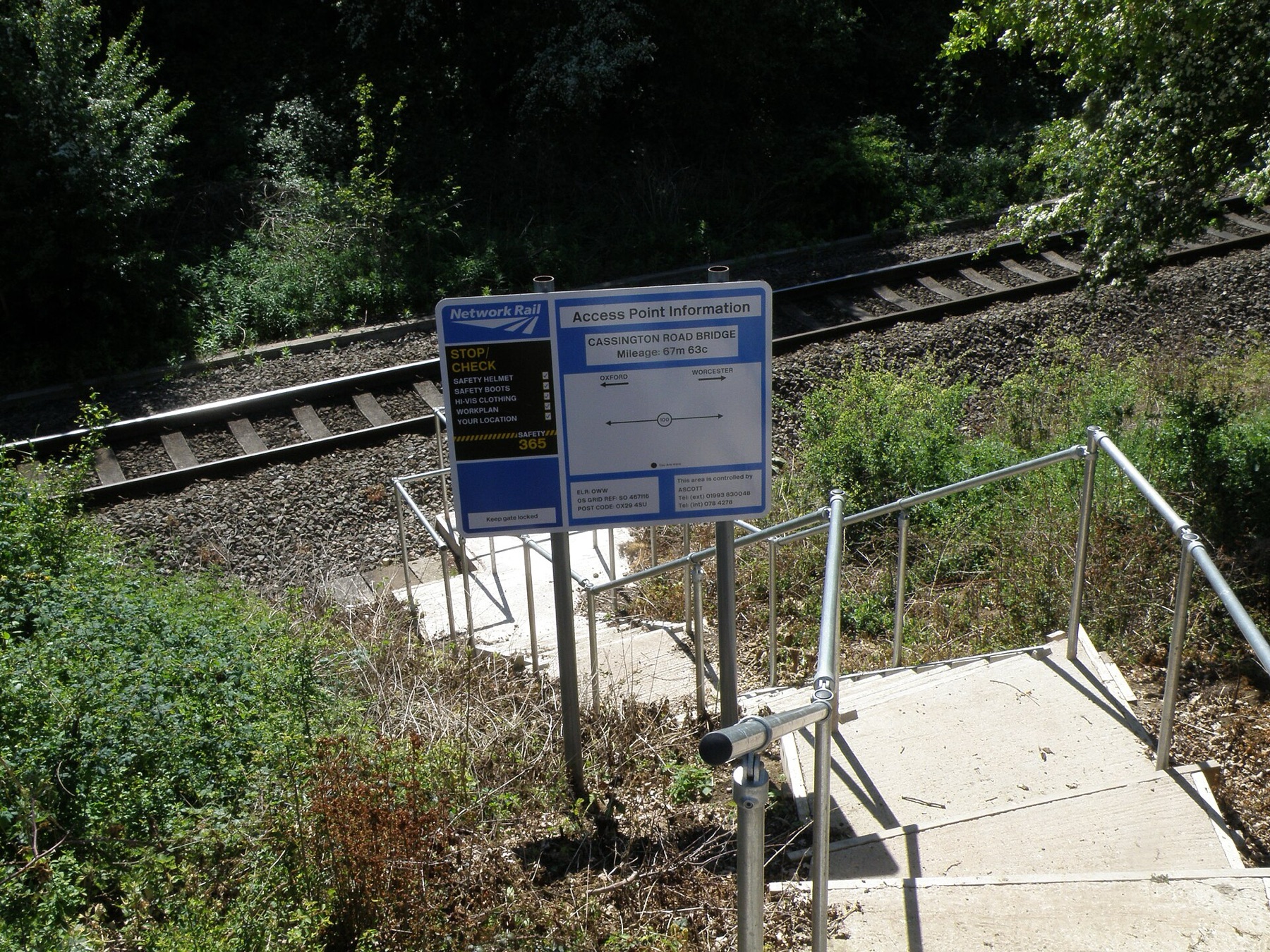 Photo of a physical access point alongside a rail line, illustrating shared infrastructure in practice