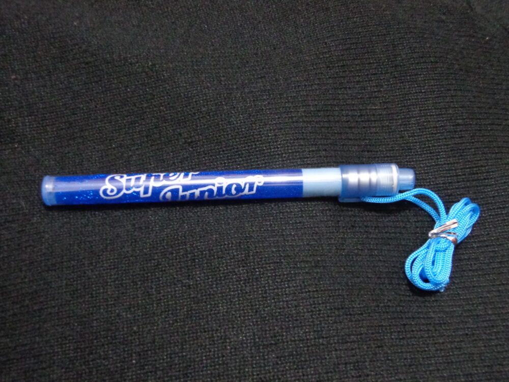 Super Junior lightstick as an example of K-pop merchandise that buyers may compare across retail channels
