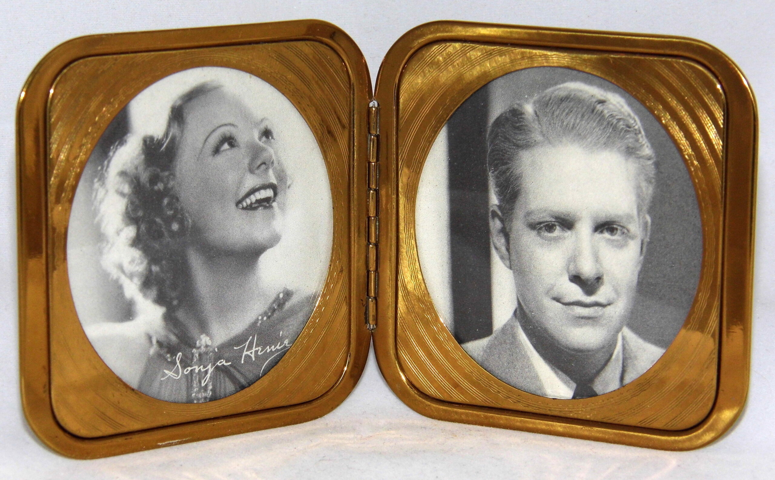 Vintage small square photograph frame measuring three by three inches